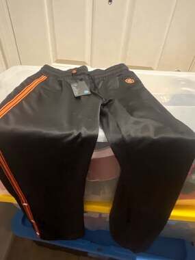 Cookies SF Black and Orange Tearaway Track Pants